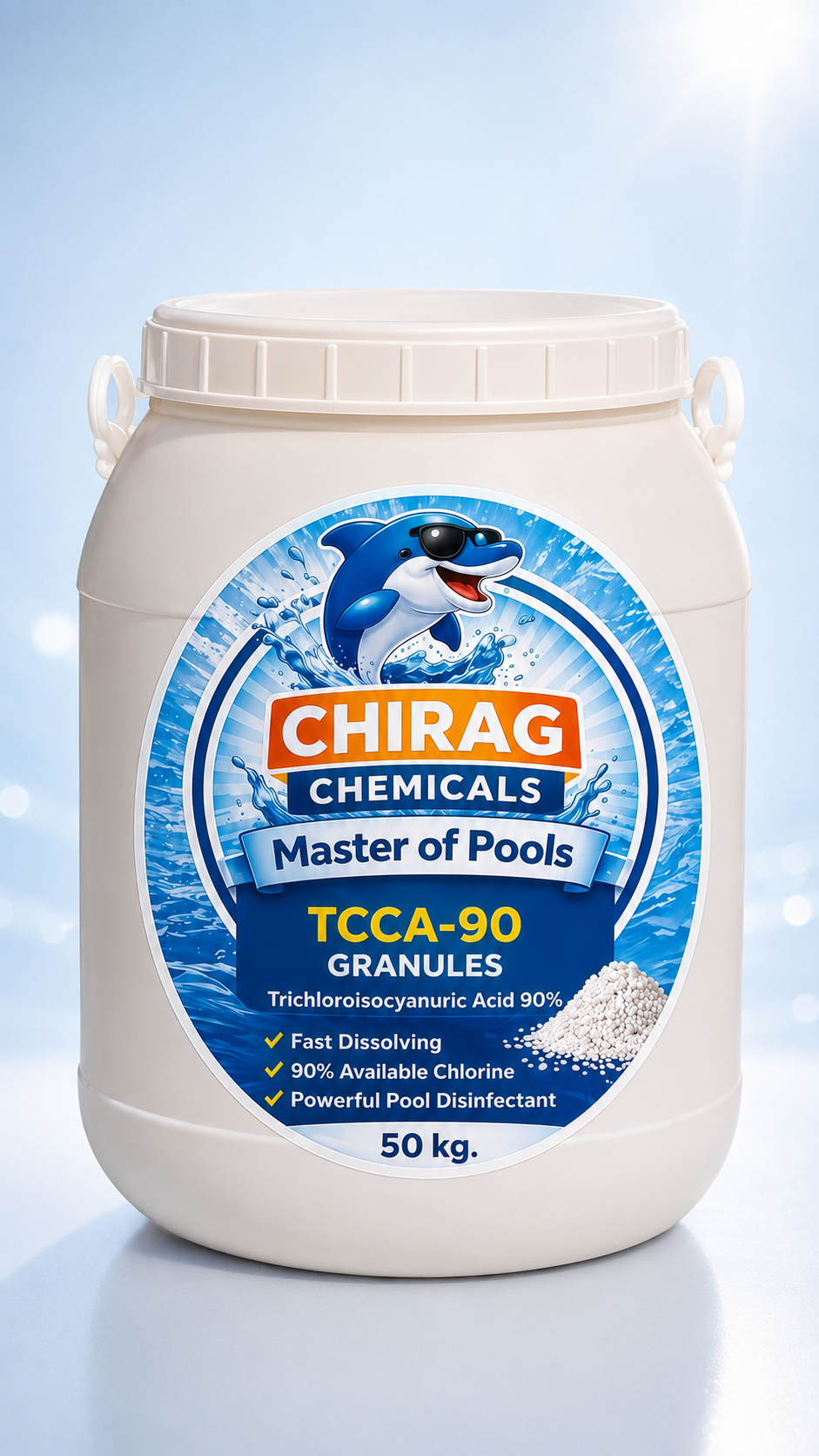 TCCA 90 Granules – Premium Pool Chemical by Chirag Chemicals